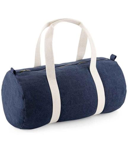 BagBase Denim Barrel Bag - DNM - ONE